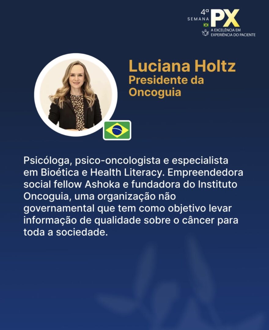Instituto Vencer o Câncer participa da Semana PX 2023 da Patient Centricity