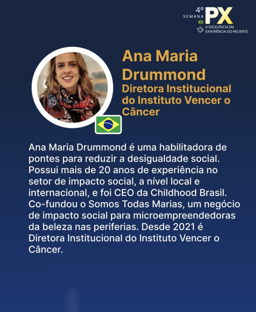 Instituto Vencer o Câncer participa da Semana PX 2023 da Patient Centricity